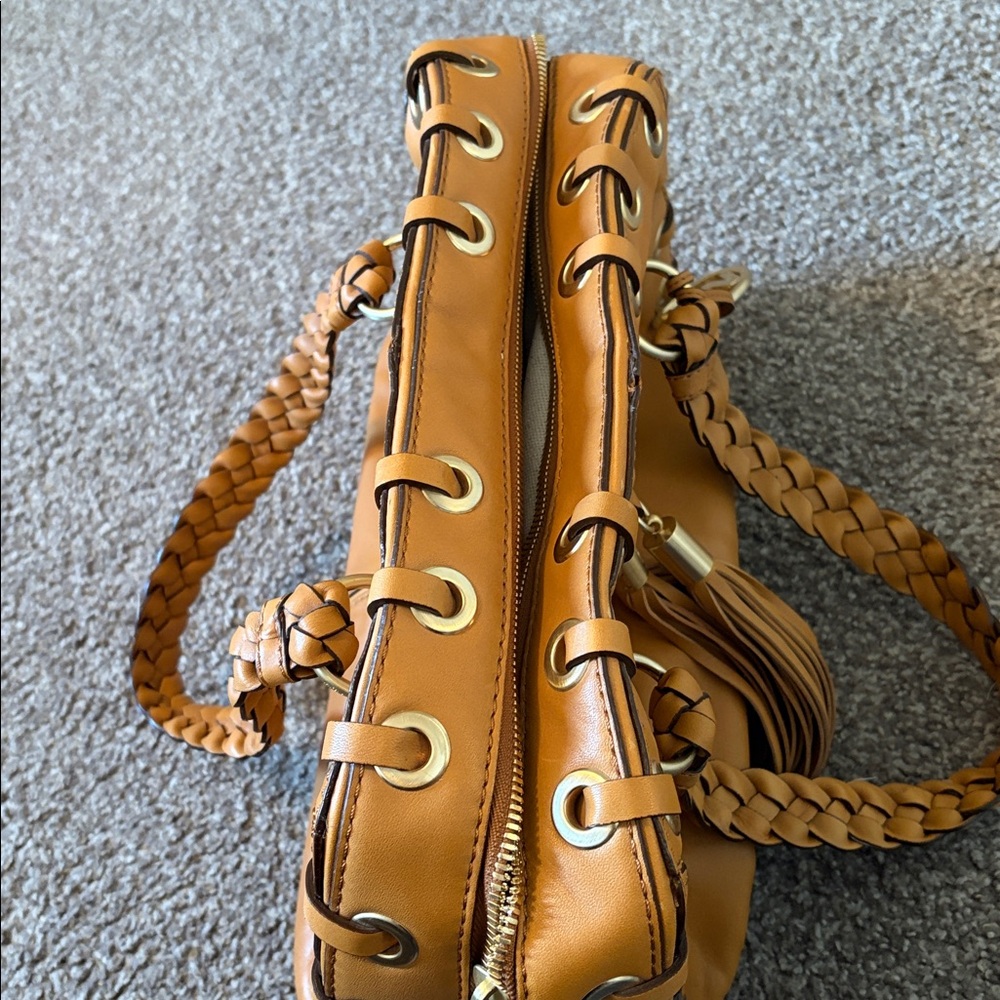 Michael Kors Brown Leather Shoulder Bag - Picture 6 of 16
